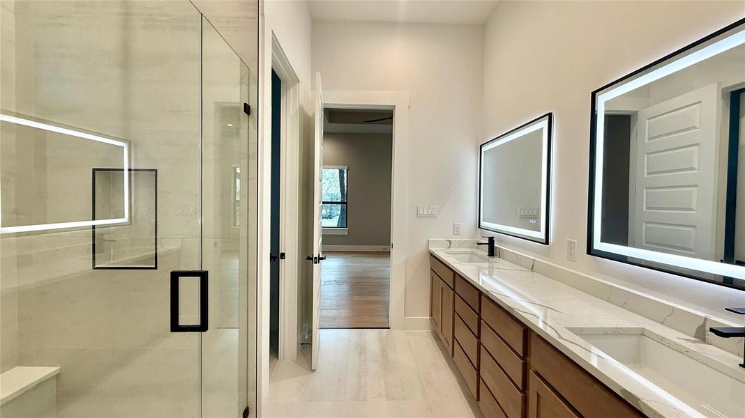 Furnished interior view inside a new home in , San Antonio (Image 10).