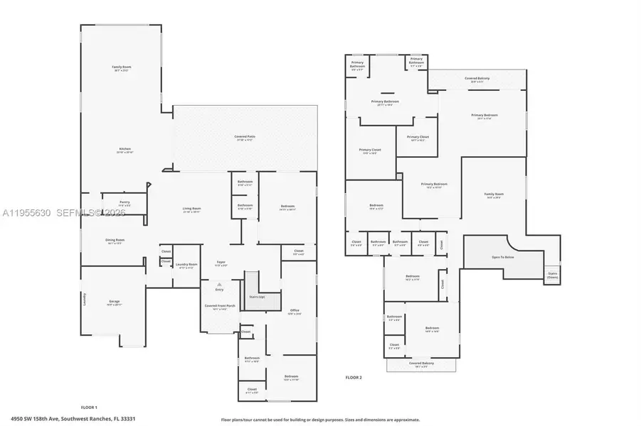 2D floor plan layout of this home in , Southwest Ranches, FL (Image 5).