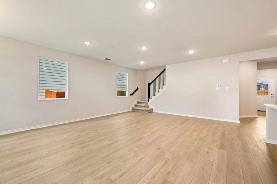 Spacious, unfurnished interior of a new home in The Cottages at Lariat, Liberty Hill (Image 36).
