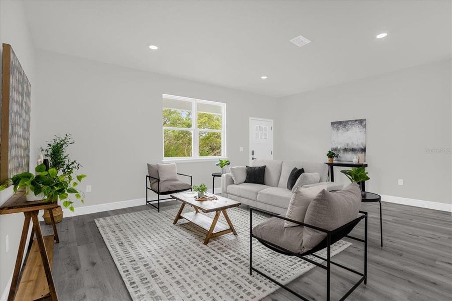 Furnished interior view inside a new home in , Dunnellon (Image 5).