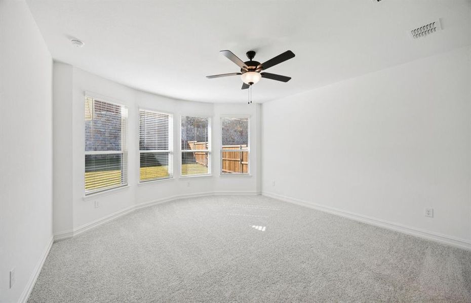 Spacious owner's suite highlighted by large windows