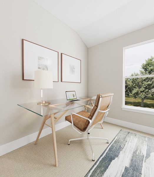 Representative furnished interior of a home built from the Walker by Tri Pointe Homes in Carriage Collection at Painted Tree, McKinney (Image 9).