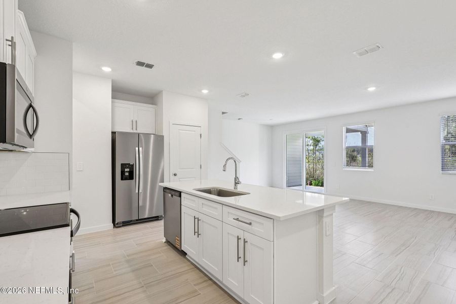 Furnished interior view inside a new home in , St. Augustine (Image 11).