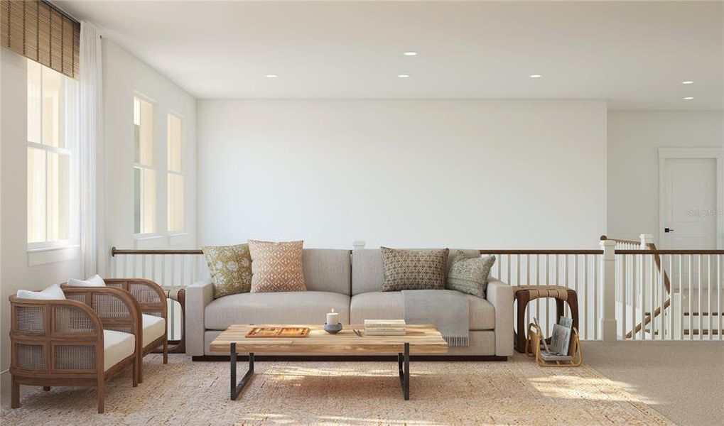 Furnished interior view inside a new home in Eden Preserve, Altamonte Springs (Image 9).