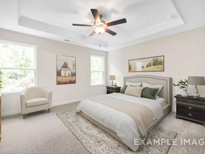 Representative furnished interior of a home built from the The Gavin A by Davidson Homes LLC in Gregory Village, Lillington (Image 9).