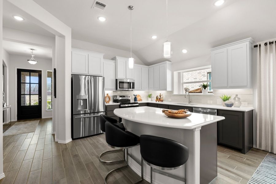 Representative furnished interior of a home built from the Concept 2065 by Risewell Homes in Summer Crest, Fort Worth (Image 6).