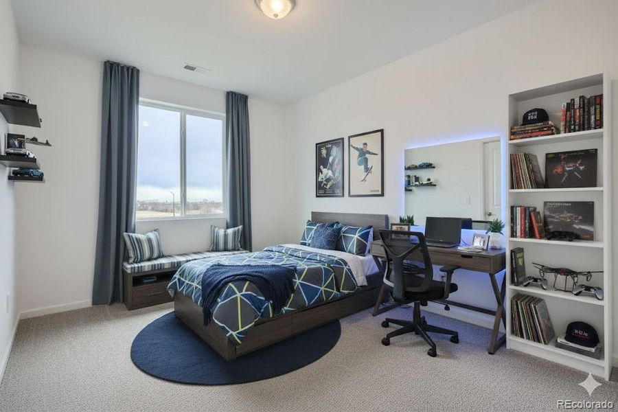 2nd Floor Bedroom 3 - Virtually staged photo