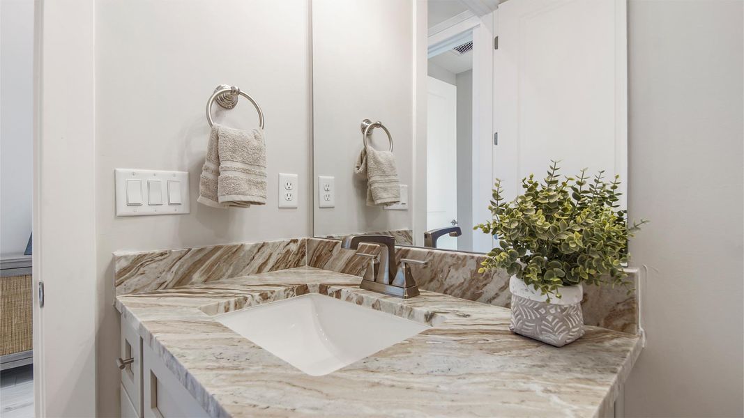 Furnished interior view inside a new home in Breakfast Point East Phase I, Panama City Beach (Image 33).