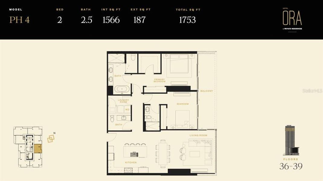 2D floor plan layout of this home in , Tampa, FL (Image 2).