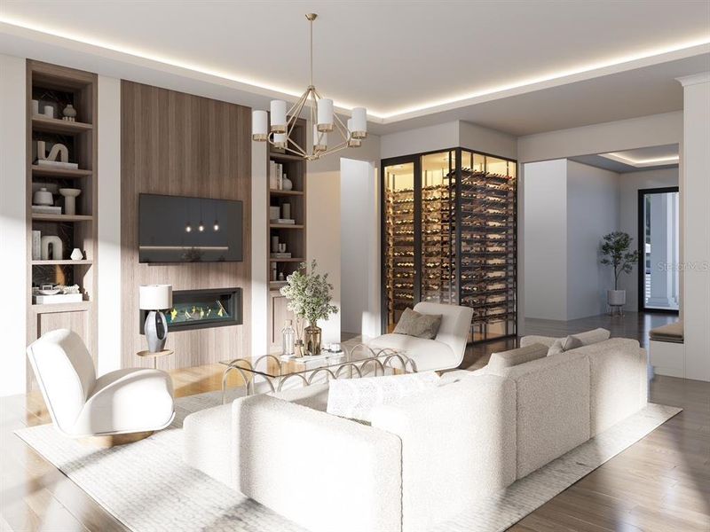 Furnished interior view inside a new home in , Belleair Beach (Image 8).