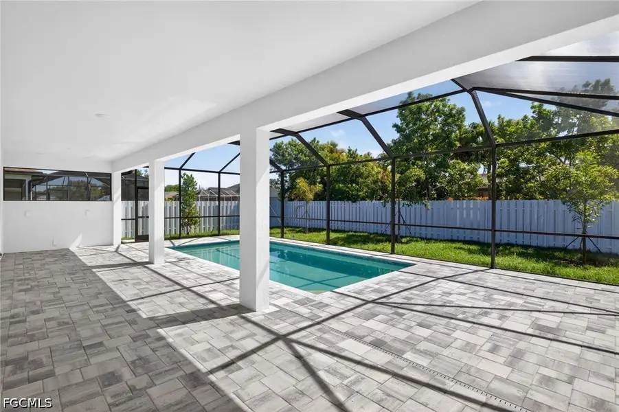 Exterior details and patio area of a home in Cape Coral, Cape Coral (Image 4).