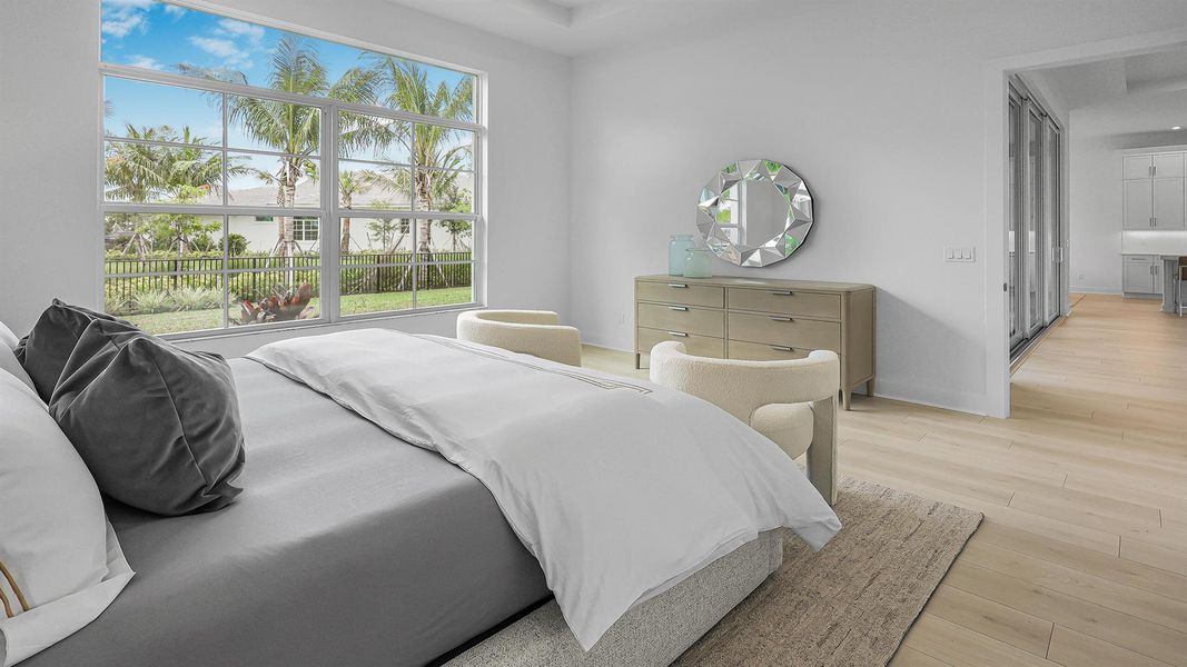 Furnished interior view inside a new home in L'Ambiance at Avenir, Palm Beach Gardens (Image 29).