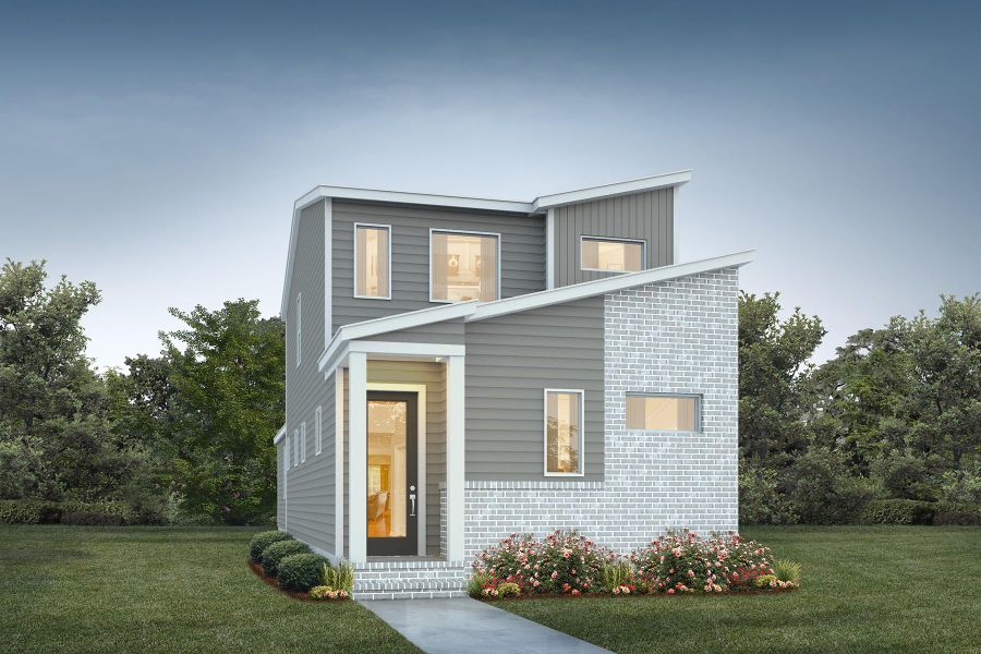Representative exterior photo of a completed home built from the Onyx B by Homes by Dickerson in Chatham Park, Pittsboro, NC (Image 1). Representative exterior photo of a completed home built from the Onyx B by Homes by Dickerson in Chatham Park, Pittsboro, NC (Image 1).