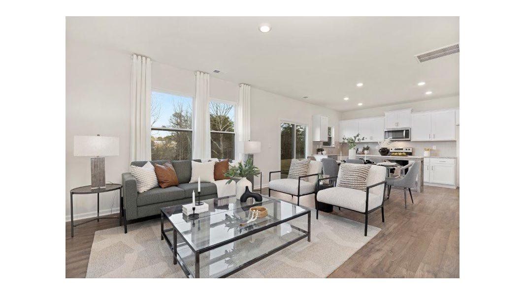 Representative furnished interior of a home built from the Taylor by D.R. Horton in Falls at Hickory, Hickory (Image 5).