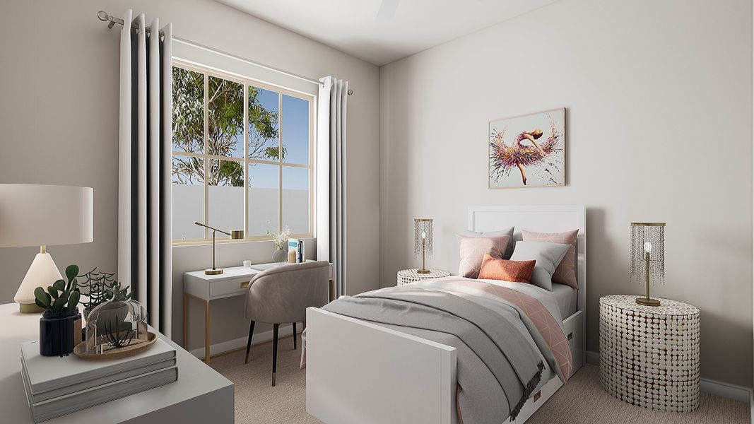 Representative furnished interior of a home built from the Fremont Plan 3504 by Tri Pointe Homes in Waterston Central, Gilbert (Image 12).