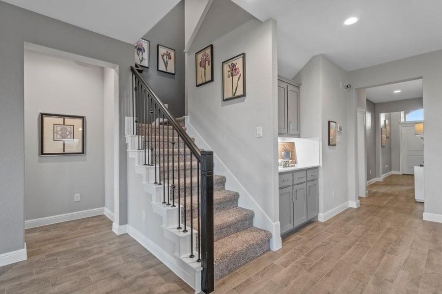 Furnished interior view inside a new home in Bluestem, Rhome (Image 21).