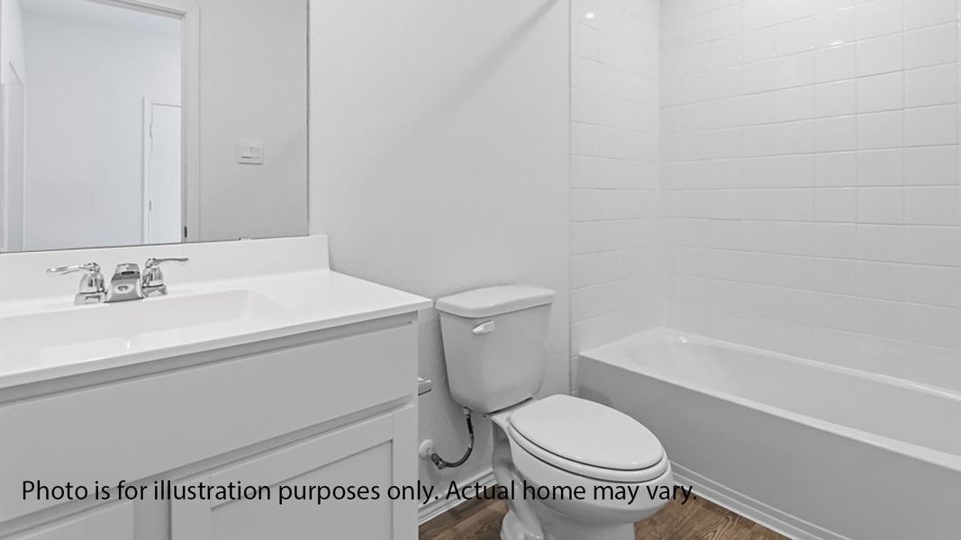 Furnished interior view inside a new home in Marigold, Uhland (Image 10).