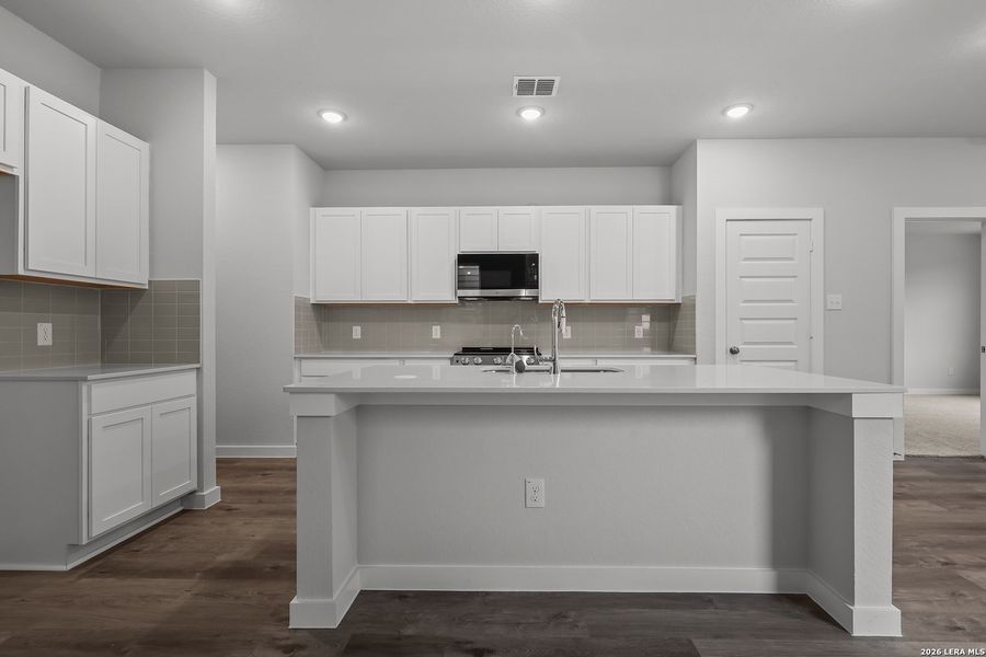 Furnished interior view inside a new home in Applewhite Meadows, San Antonio (Image 9). Furnished interior view inside a new home in Applewhite Meadows, San Antonio (Image 9).