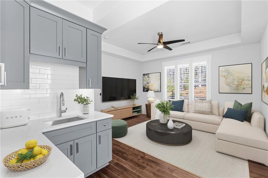 Furnished interior view inside a new home in , Alpharetta (Image 20).