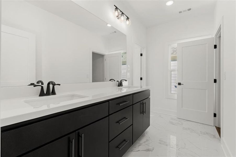 Furnished interior view inside a new home in , Atlanta (Image 12).