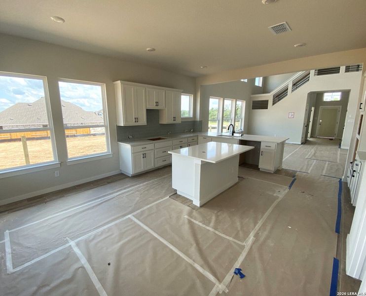 In-progress construction of a new home in Meyer Ranch, New Braunfels, TX (Image 23).