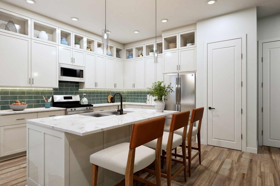 Representative furnished interior of a home built from the The Boerne by David Weekley Homes in Creekshaw – Gardens, Royse City (Image 5).