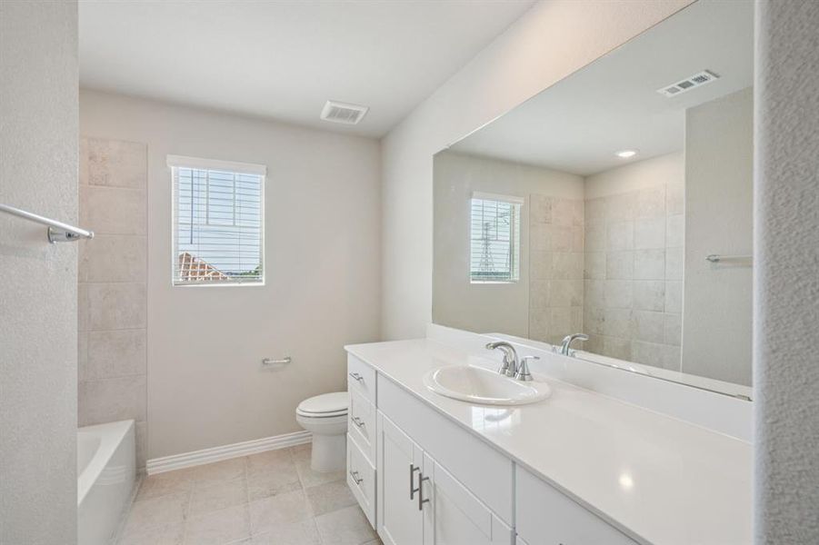 Photo is not of the actual home, but is an inspirational photo of builder’s model home and may depict options, furnishings, and/or decorator features that are not included.