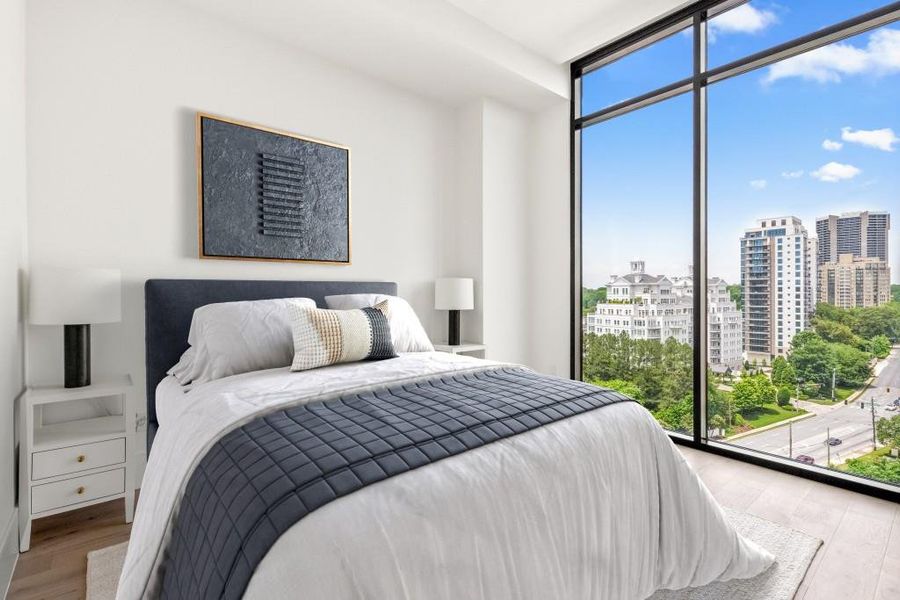 Furnished interior view inside a new home in , Atlanta (Image 18).