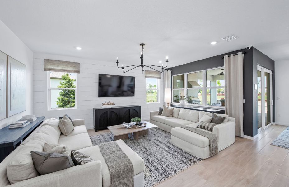 Representative furnished interior of a home built from the Mystique Grand by Del Webb in Del Webb Stone Creek, Ocala (Image 15).