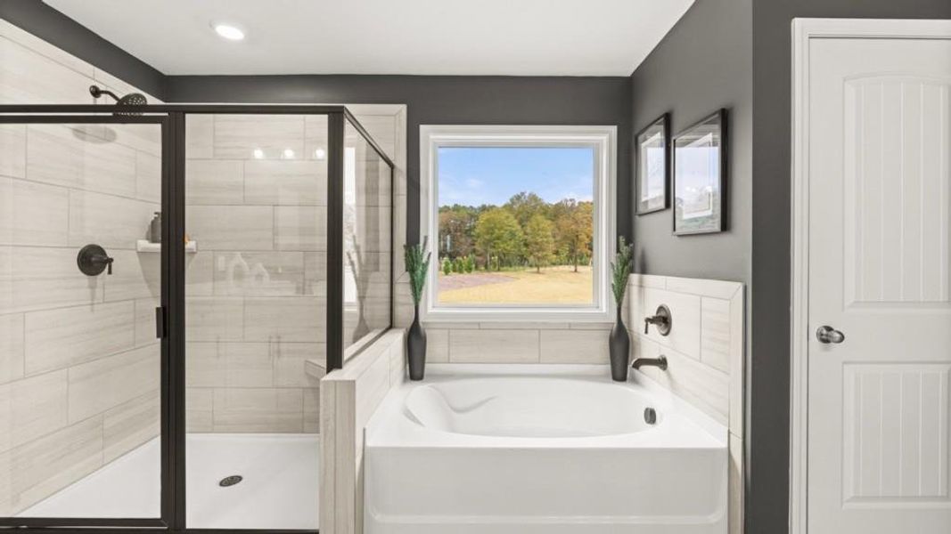 Furnished interior view inside a new home in Thalley Creek Estates, Cumming (Image 65).