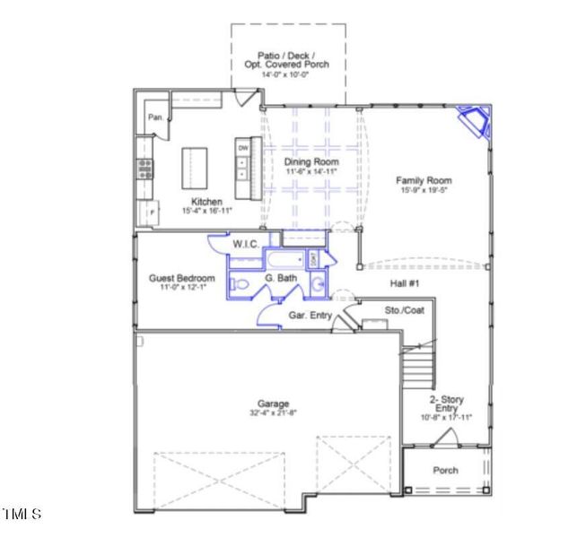 Homesite 198 CWL 1 floor