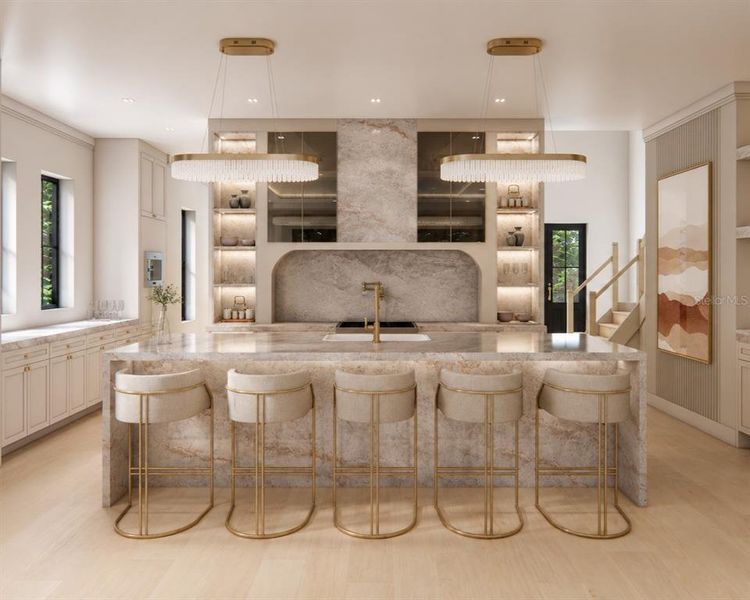 Furnished interior view inside a new home in , Orlando (Image 6).