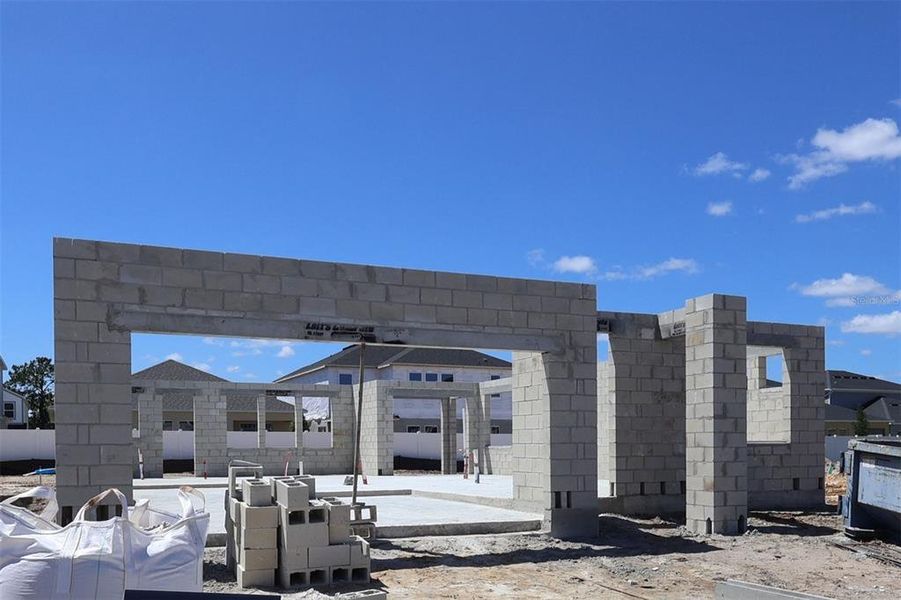 In-progress construction of a new home in Estates at Rivercrest, Sanford, FL (Image 4).