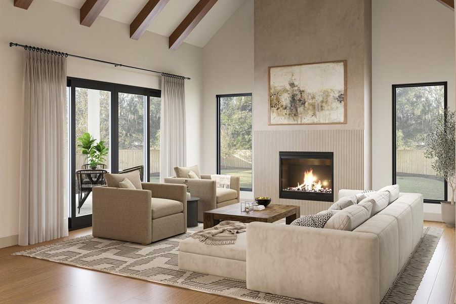 Furnished interior view inside a new home in , Dallas (Image 4).