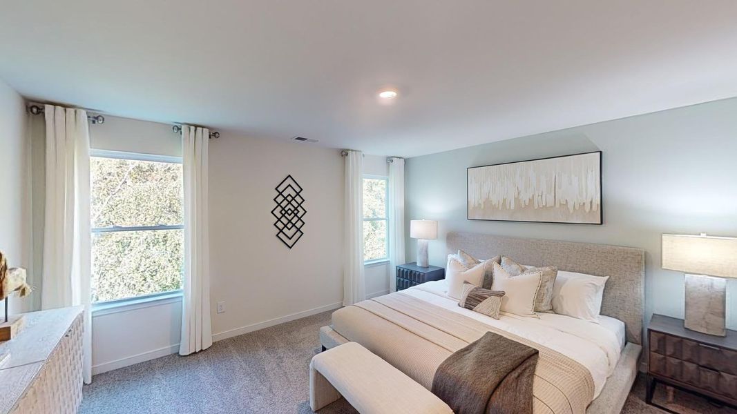 Furnished interior view inside a new home in Cardinal Creek, Charlotte (Image 14).