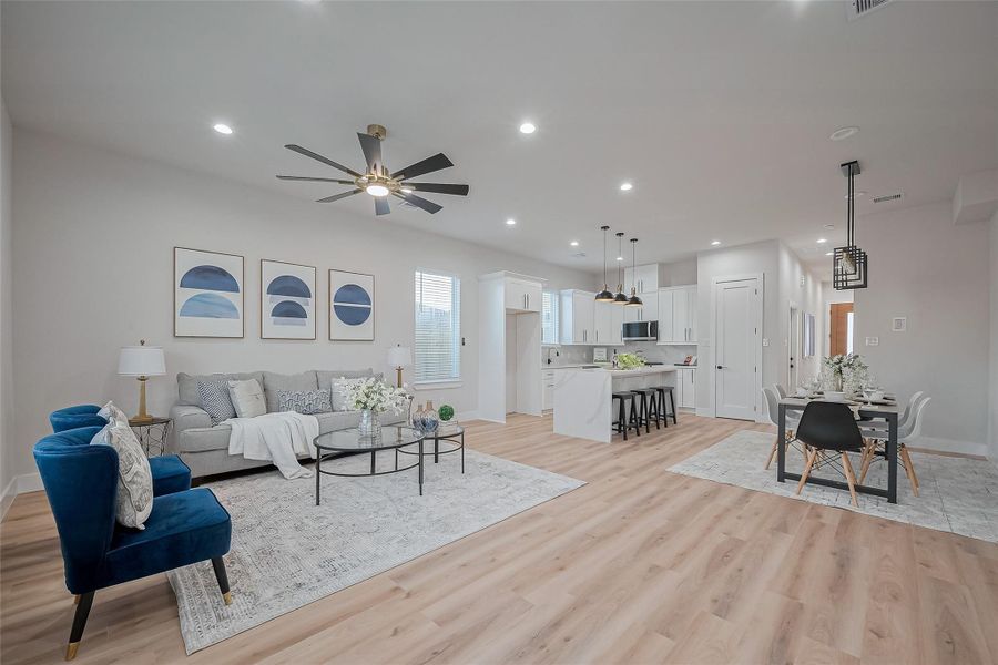 Furnished interior view inside a new home in , Houston (Image 6).