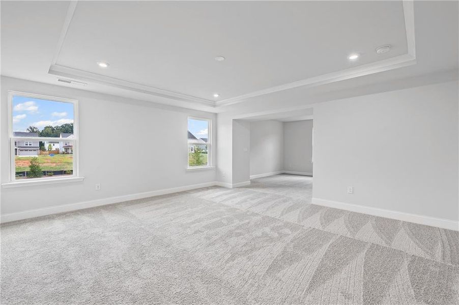Spacious, unfurnished interior of a new home in Hawthorne Ridge, McDonough (Image 27). Spacious, unfurnished interior of a new home in Hawthorne Ridge, McDonough (Image 27).
