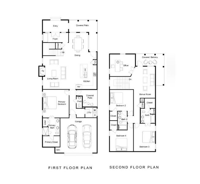 2D floor plan layout for the The Adele by Greentech Homes LLC in The Farmstead, Chattanooga, TN (Image 5). 2D floor plan layout for the The Adele by Greentech Homes LLC in The Farmstead, Chattanooga, TN (Image 5).