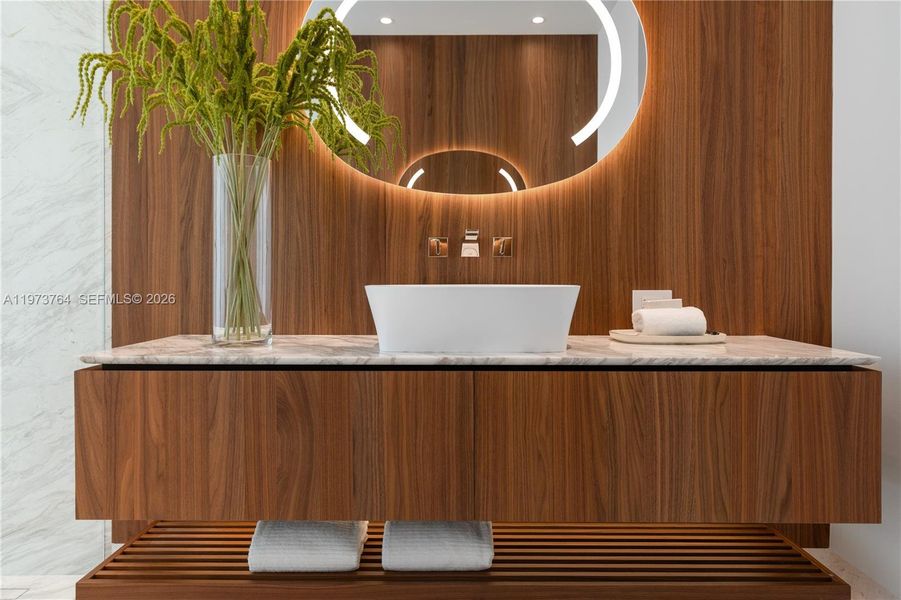 Close-up of interior finishes inside a home in , Miami (Image 17).