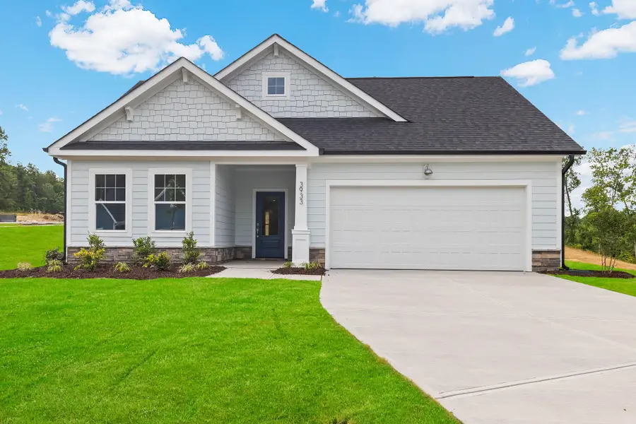 Representative exterior photo of a completed home built from the Raindrops on Roses by Garman Homes in McConnell Ridge, McLeansville, NC (Image 15).