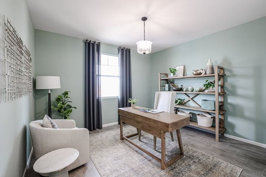 A room with a table and chairs. A room with a table and chairs.