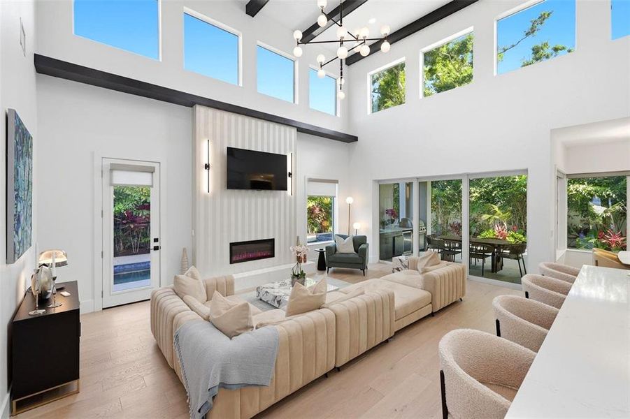 Furnished interior view inside a new home in , Sarasota (Image 6).