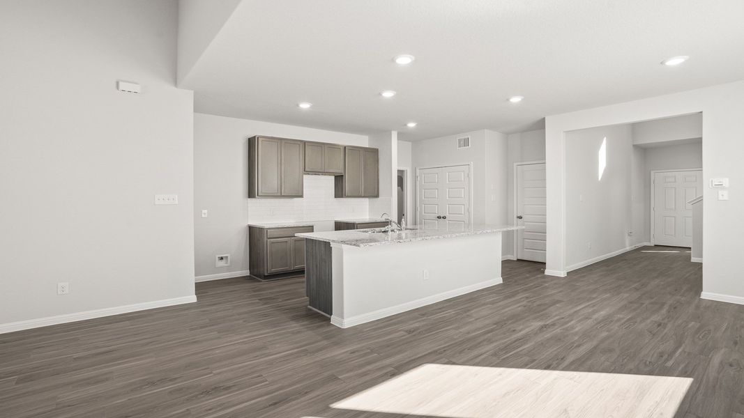 Furnished interior view inside a new home in Hunters Ranch, San Antonio (Image 6).