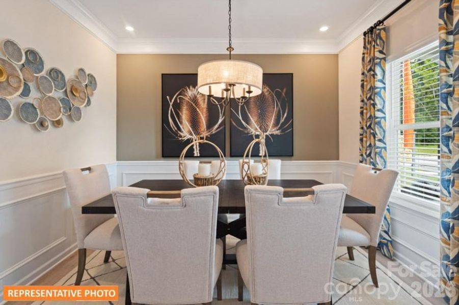 Furnished interior view inside a new home in Catawba Trace, Catawba (Image 7).