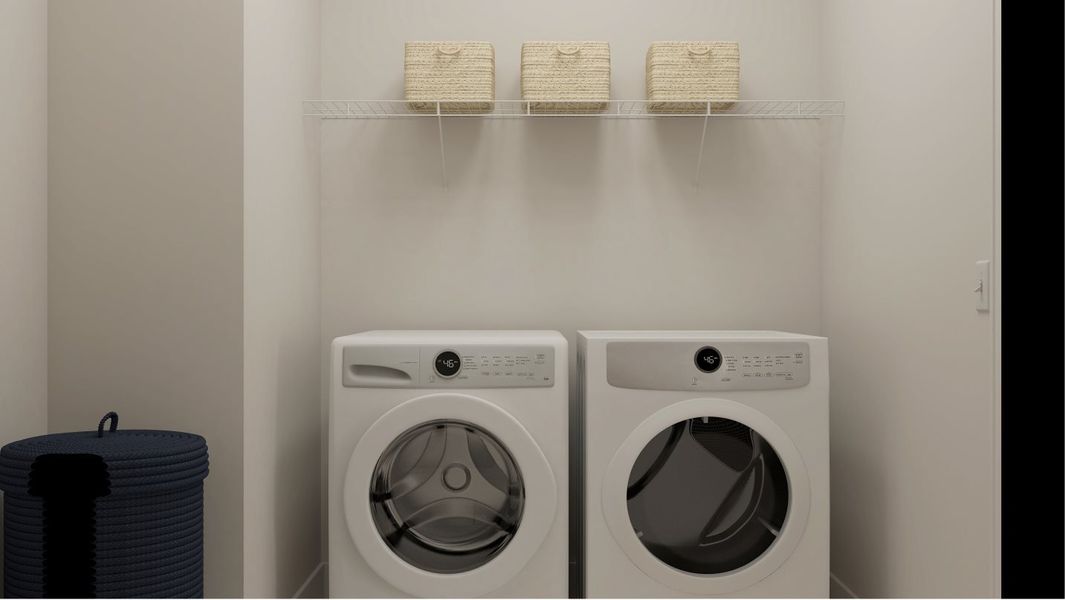 Sage Laundry Room