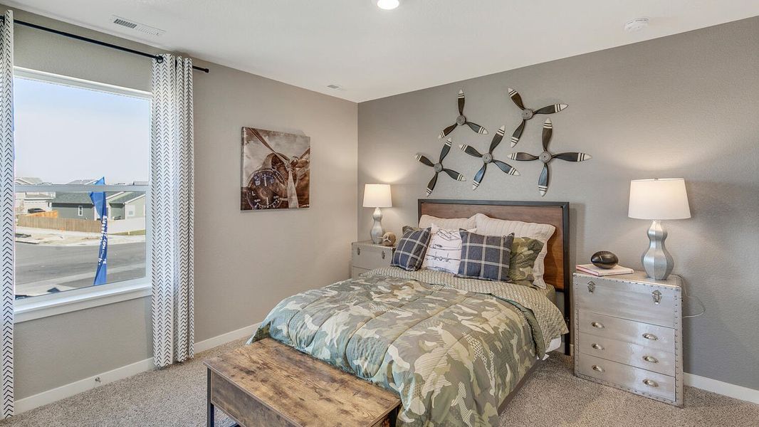 Furnished interior view inside a new home in The Ridge at Lorson Ranch, Colorado Springs (Image 15).