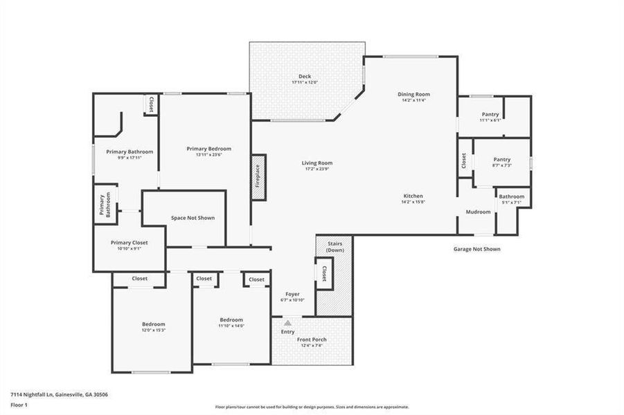 2D floor plan layout of this home in , Gainesville, GA (Image 6).
