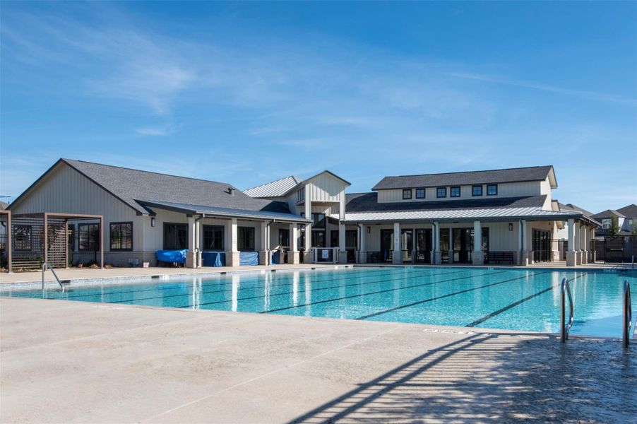 Neighborhood pool within walking distance, offering resort-style amenities and community gathering space.