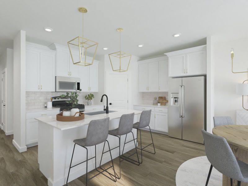 Skip takeout and prep dinner in the well-appointed kitchen.