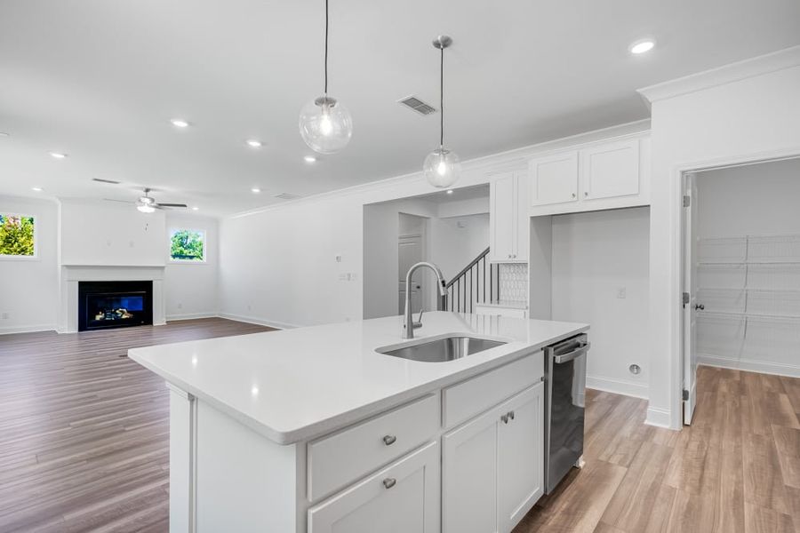 Representative furnished interior of a home built from the Ingram by Taylor Morrison in Bailey Fence, Dacula (Image 7).